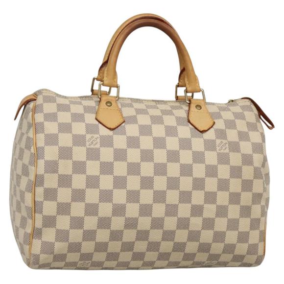 LOUIS VUITTON Damier Azur Speedy 30 Hand Bag N41533 LV Auth 135520 - Picture 1 of 16